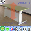 manual crank height adjustable desk computer table for two people lecture table desk hinge